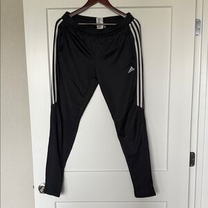 Adidas Women’s Gray Joggers with White Stripes